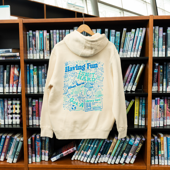 Arthur Library Card Hoodie - Ivory