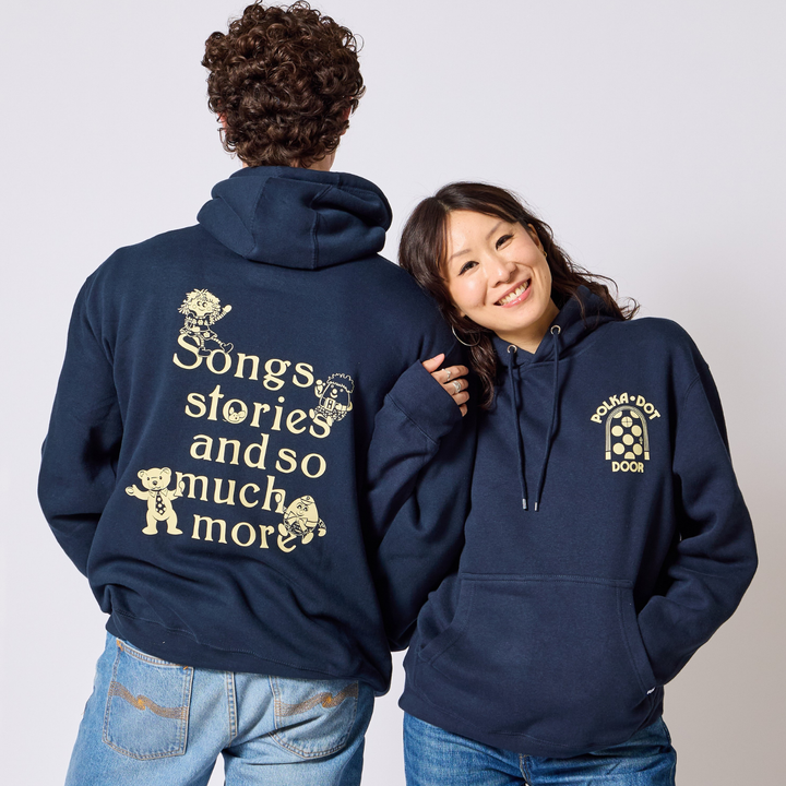 TVO Polka Dot Door Hoodie - Navy