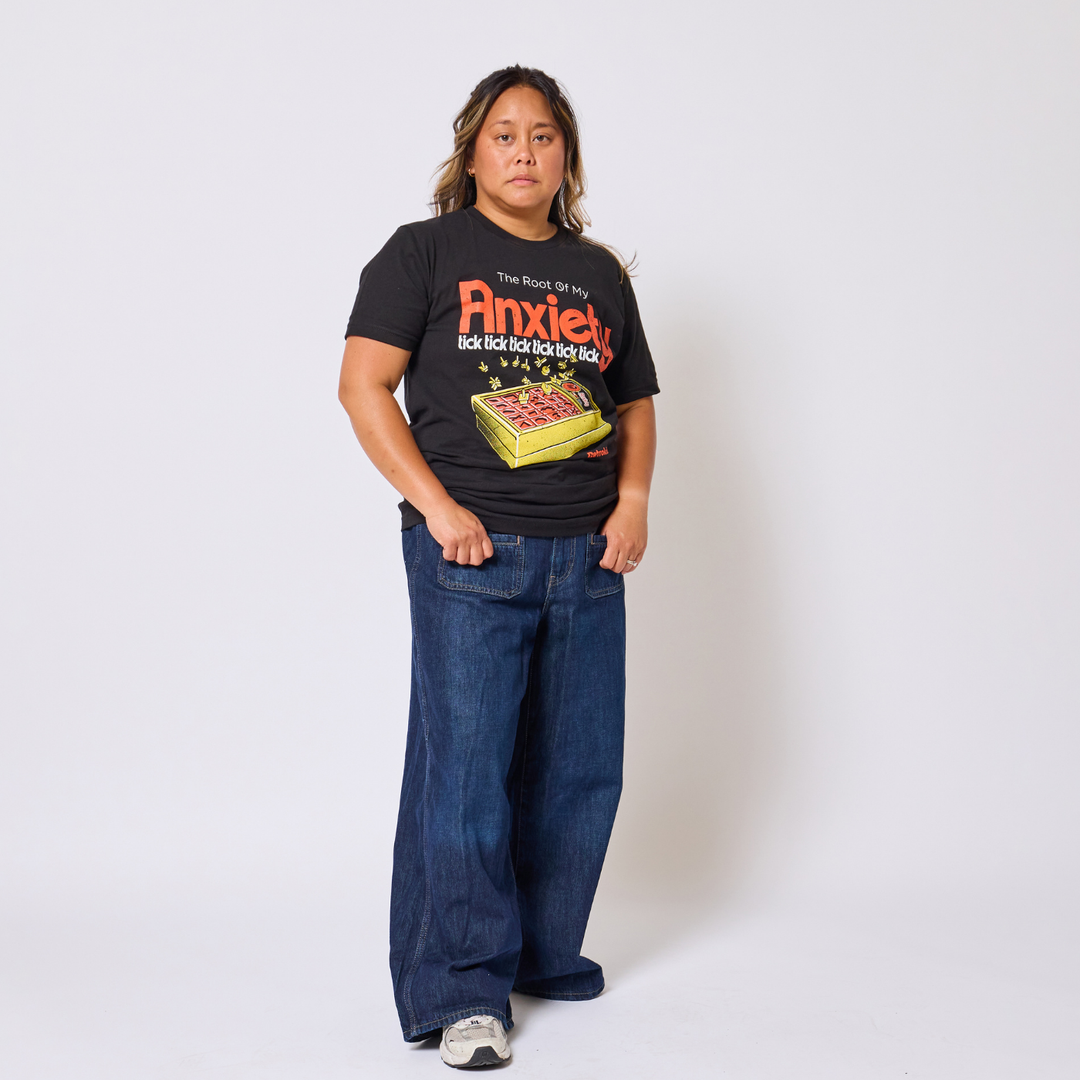 Retrokid Originals Anxiety T-Shirt - Black