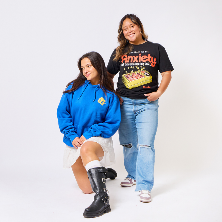 Retrokid Originals Anxiety T-Shirt - Black