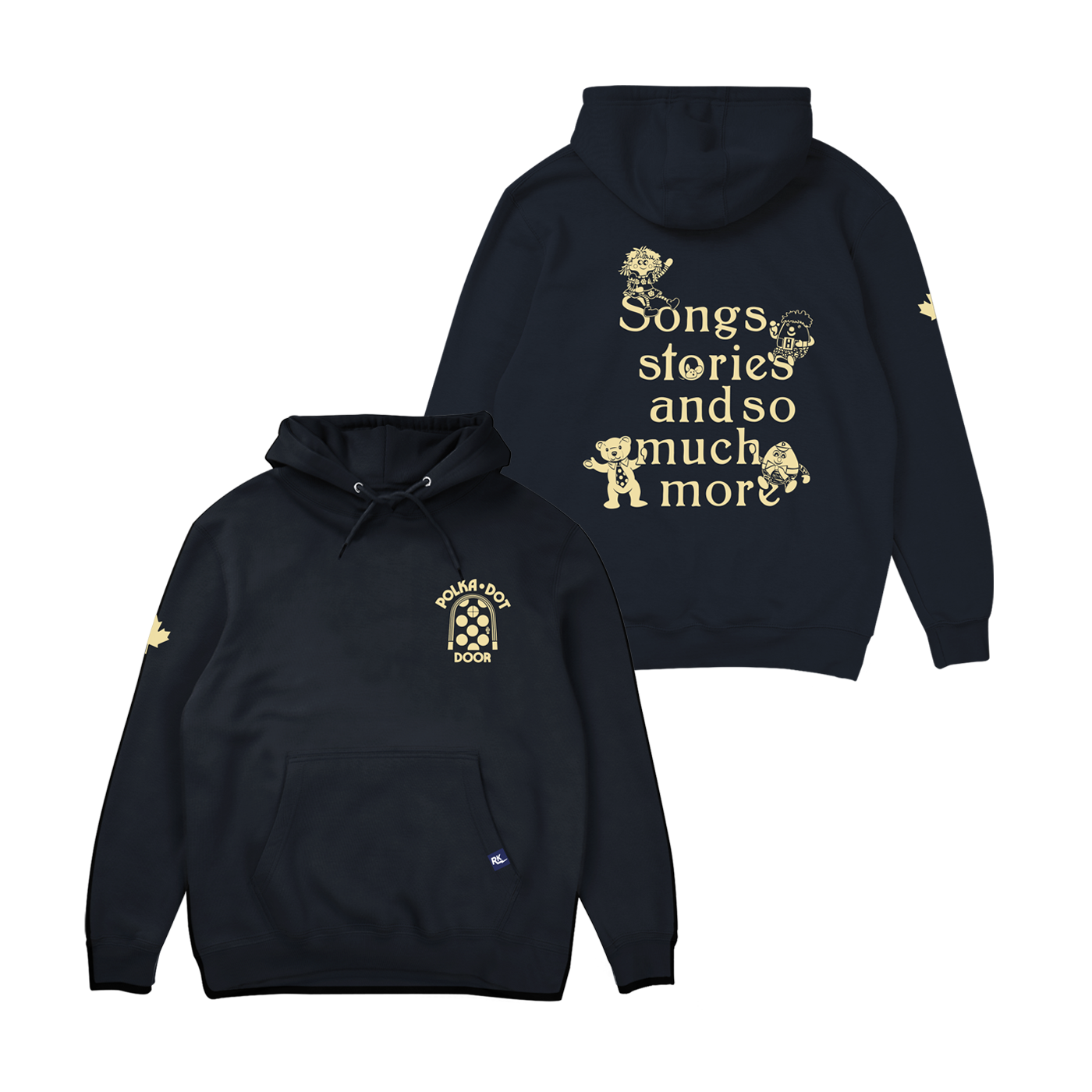 TVO Polka Dot Door Intro Hoodie - Navy – Retrokid.ca