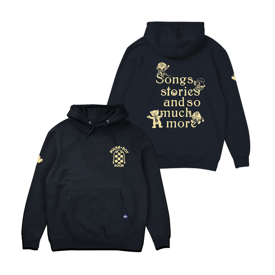 TVO Polka Dot Door Hoodie - Navy