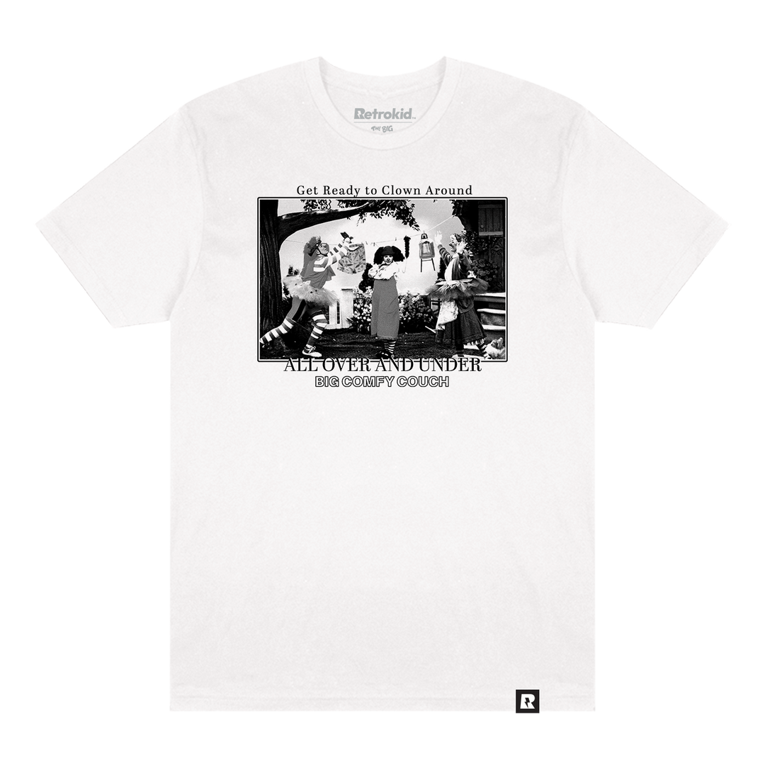Big Comfy Couch All Over & Under T-shirt - White
