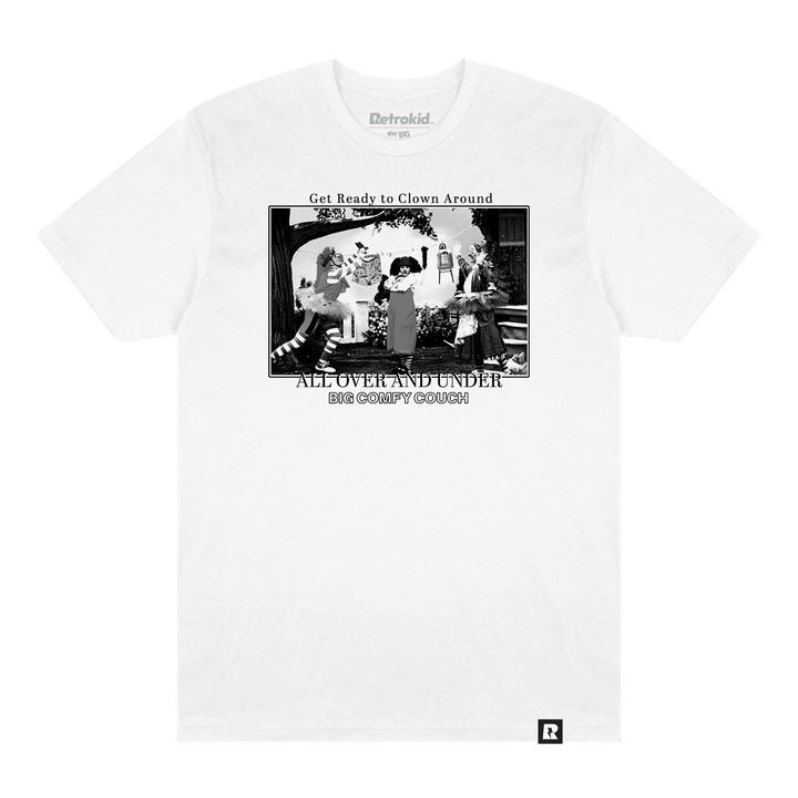 Big Comfy Couch All Over & Under T-shirt - White