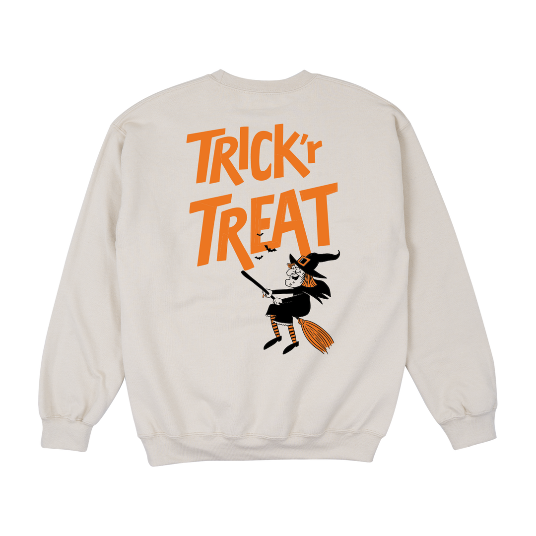 Retrokid Originals Trick R Treat Crewneck - Sand