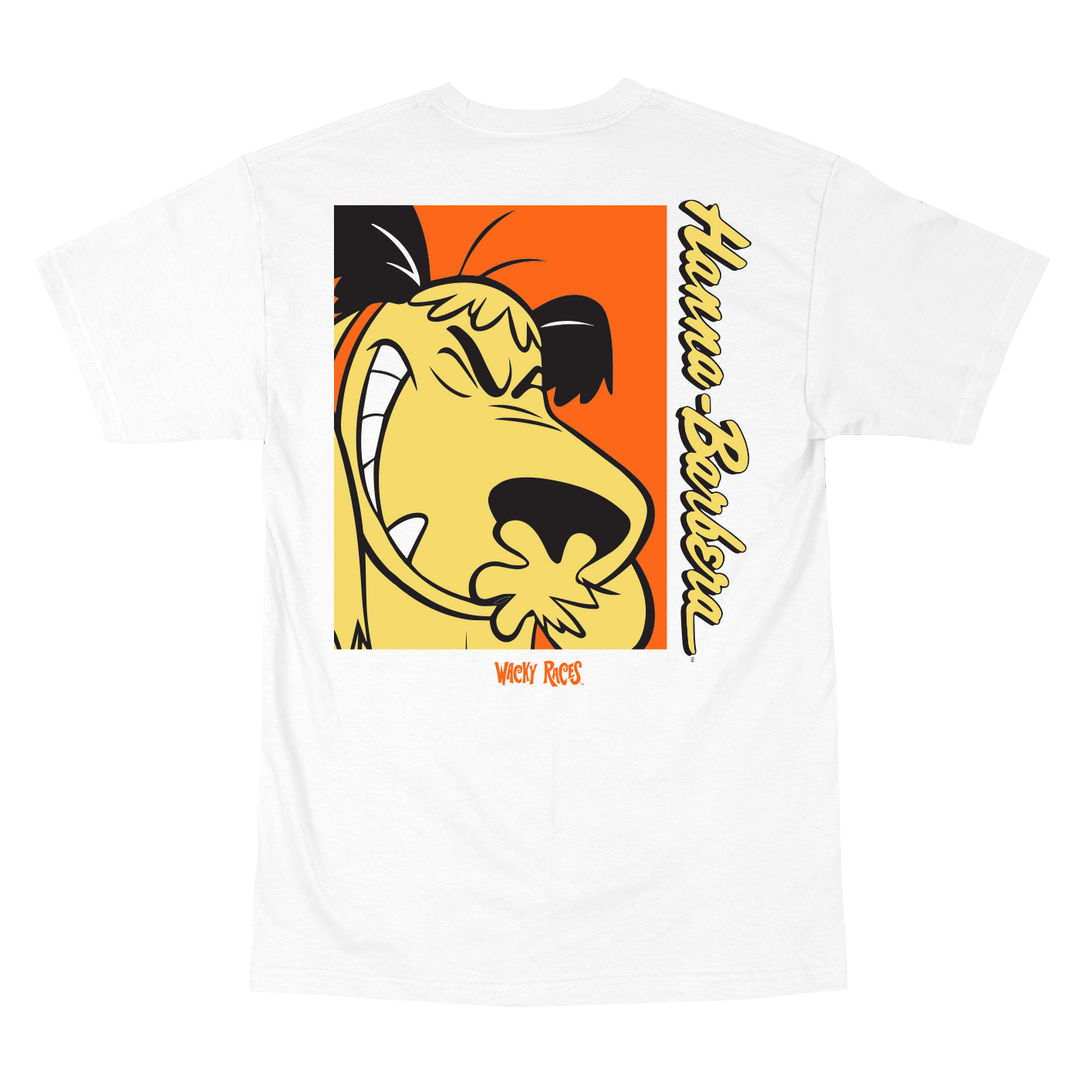 Wacky Races Muttley T-Shirt White Hanna-Barbera Cartoon Mischief