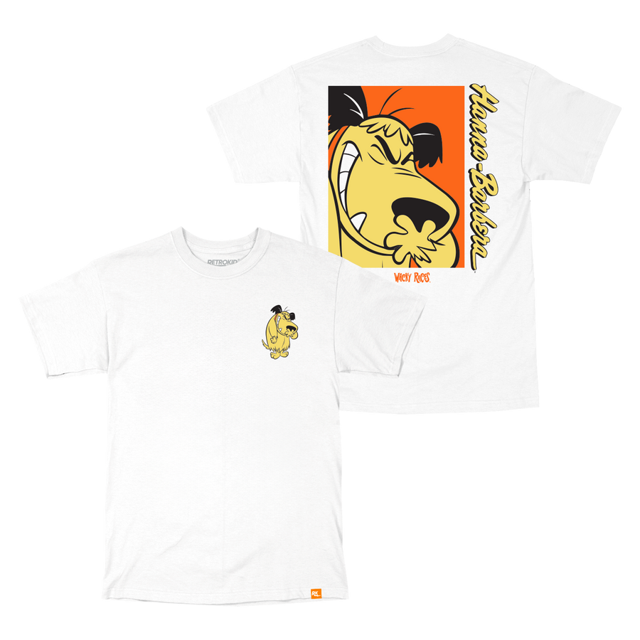 Wacky Races Muttley T-Shirt White Hanna-Barbera Cartoon Mischief