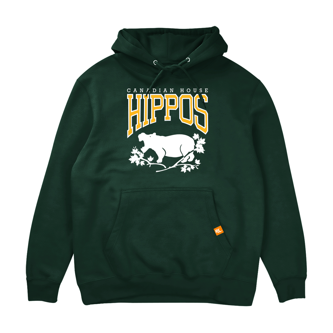 Retrokid Originals House Hippo Hoodie - Forest Green