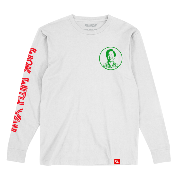 Wok With Yan Stephen Yan Restaurant Long Sleeve T-Shirt White boringfriends Yan's Restaurant