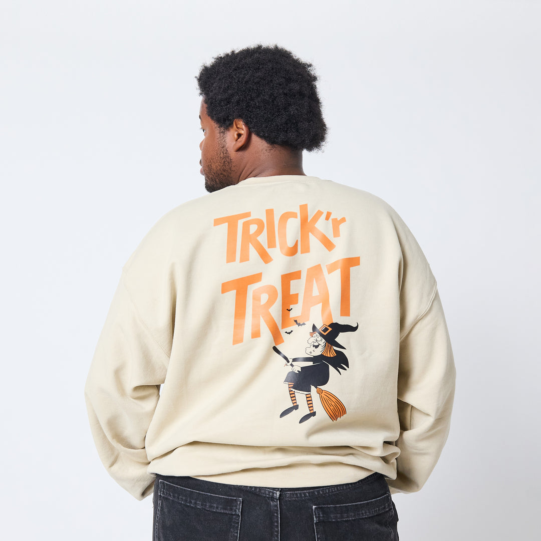 Retrokid Originals Trick R Treat Crewneck - Sand