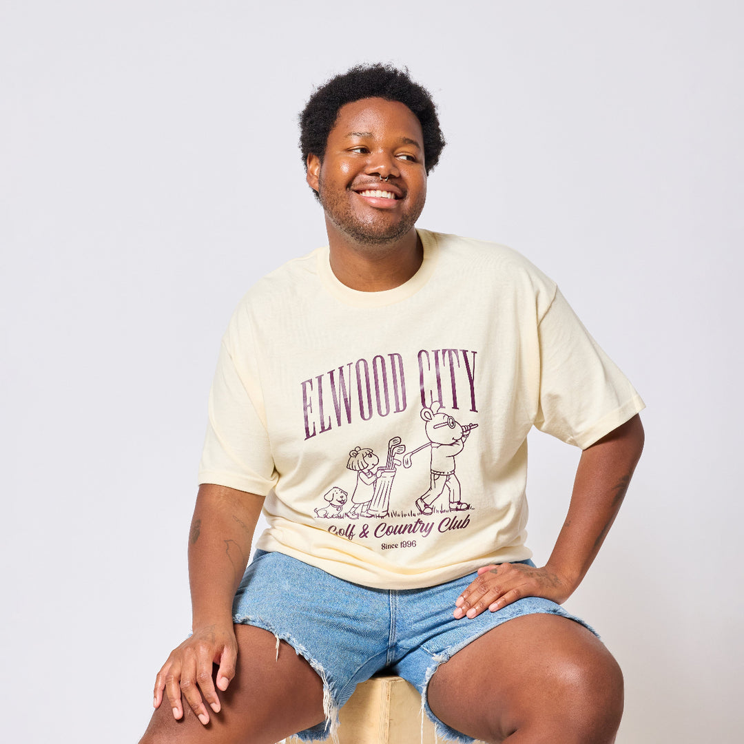 Arthur Elwood City Country Club T-Shirt - Ivory