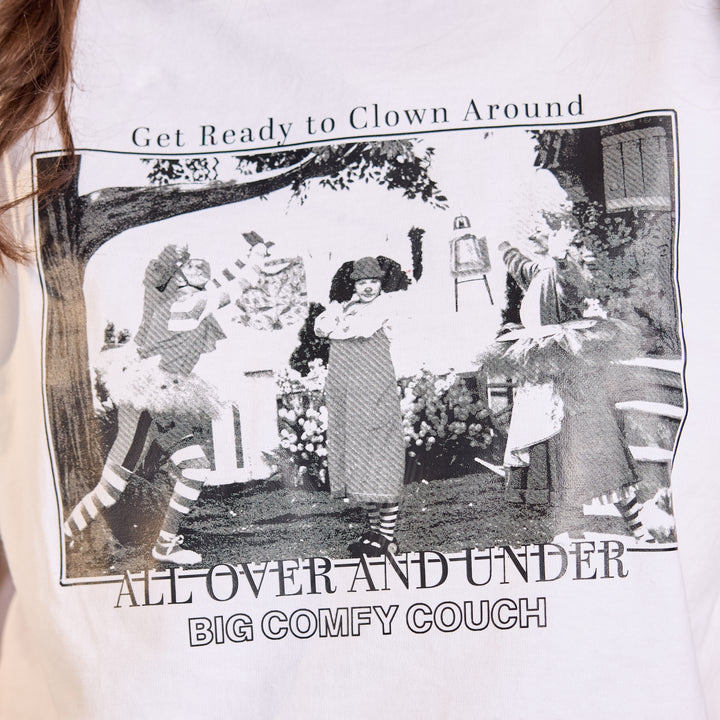 Big Comfy Couch All Over & Under T-shirt - White