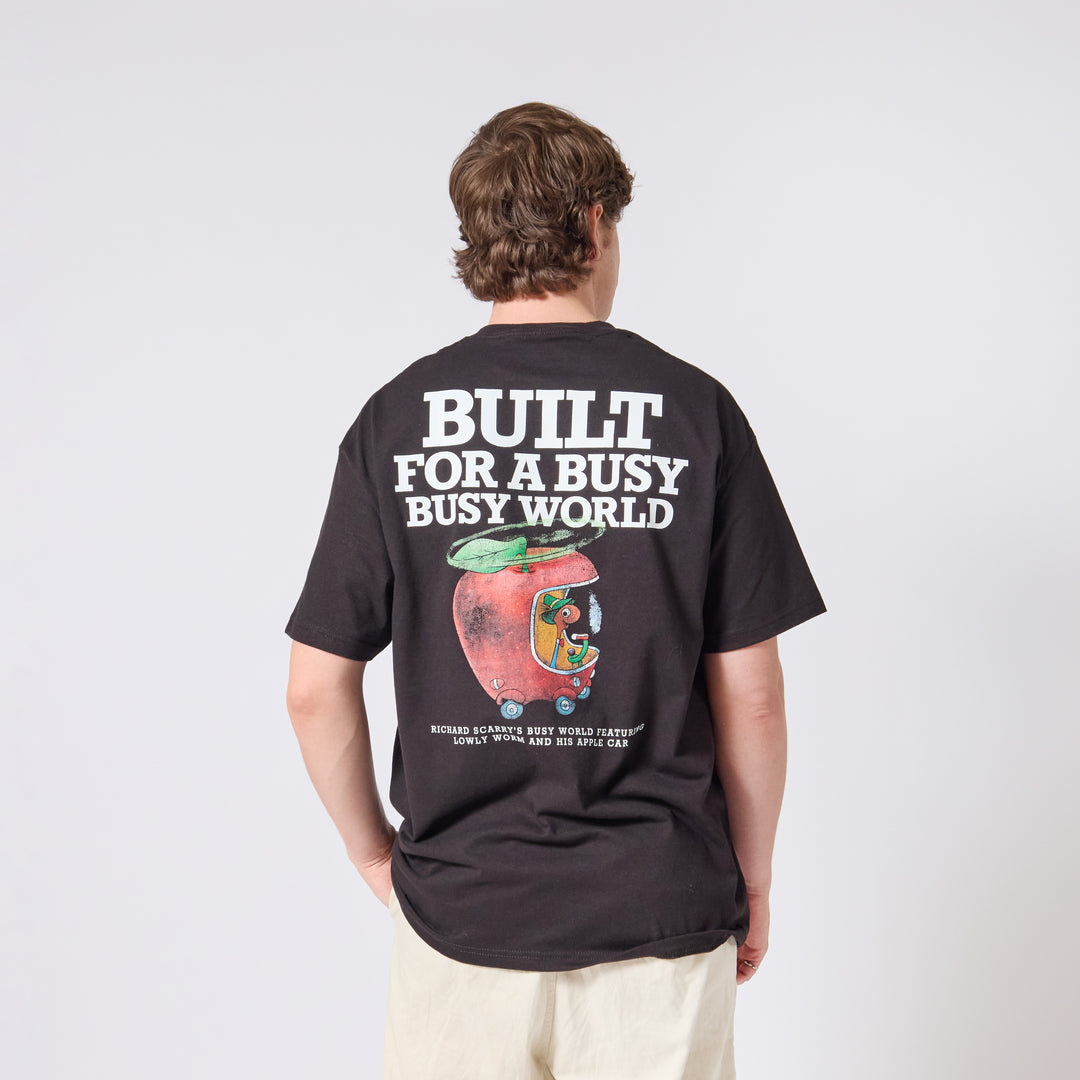 Richard Scarry Busy World T-shirt - Black