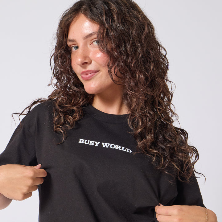 Richard Scarry Busy World T-shirt - Black