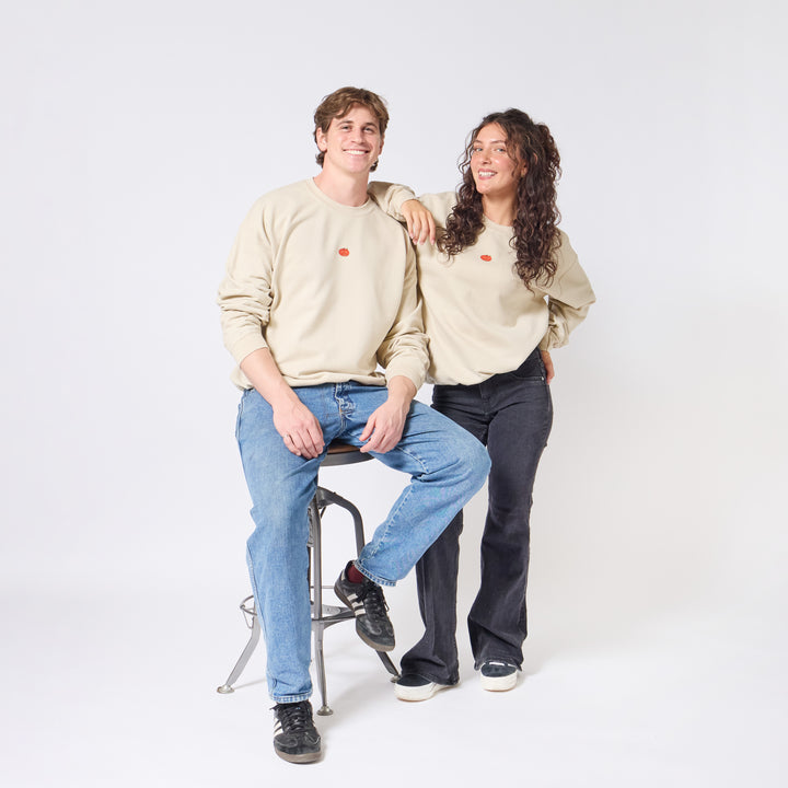 Richard Scarry Halloween Crewneck - Sand