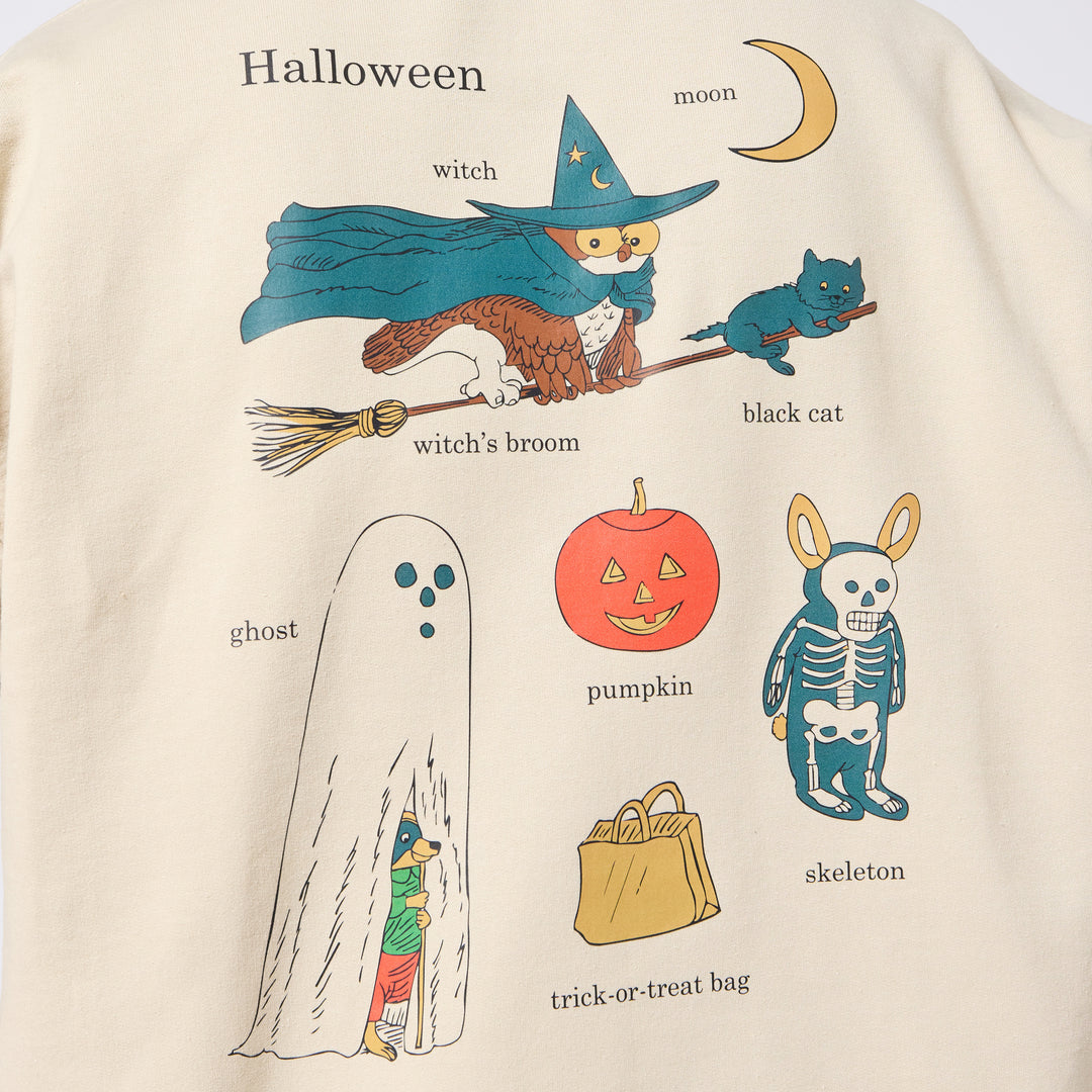 Richard Scarry Halloween Crewneck - Sand