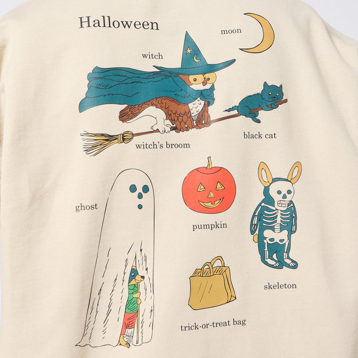 Richard Scarry Halloween Crewneck - Sand