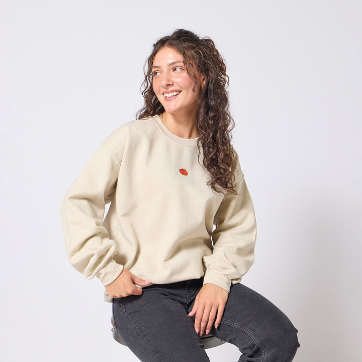 Richard Scarry Halloween Crewneck - Sand