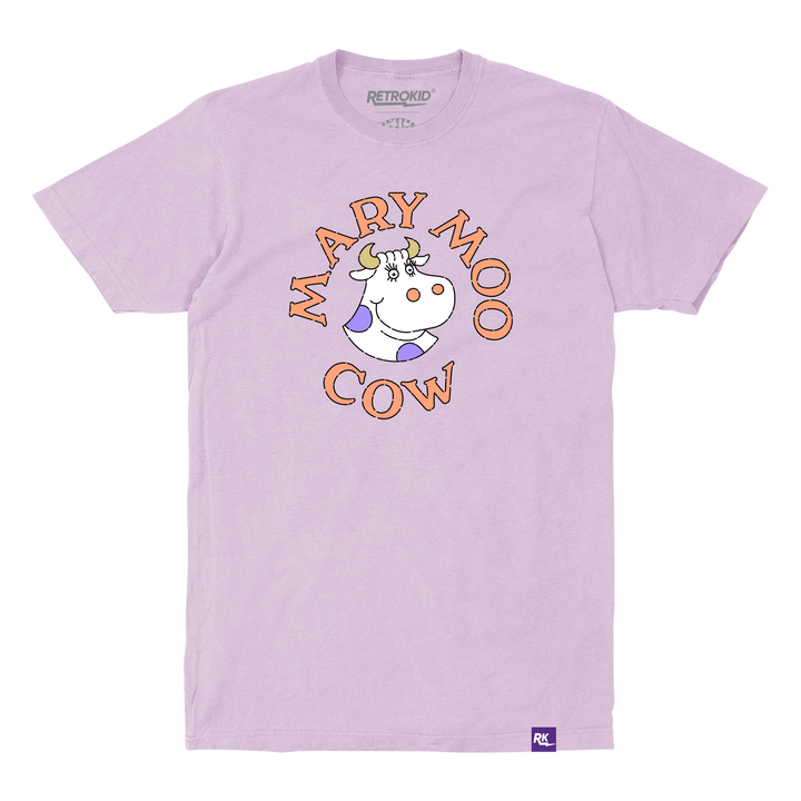 Retrokid Arthur Officially Licensed Mary Moo Cow T-Shirt Purple Orchid