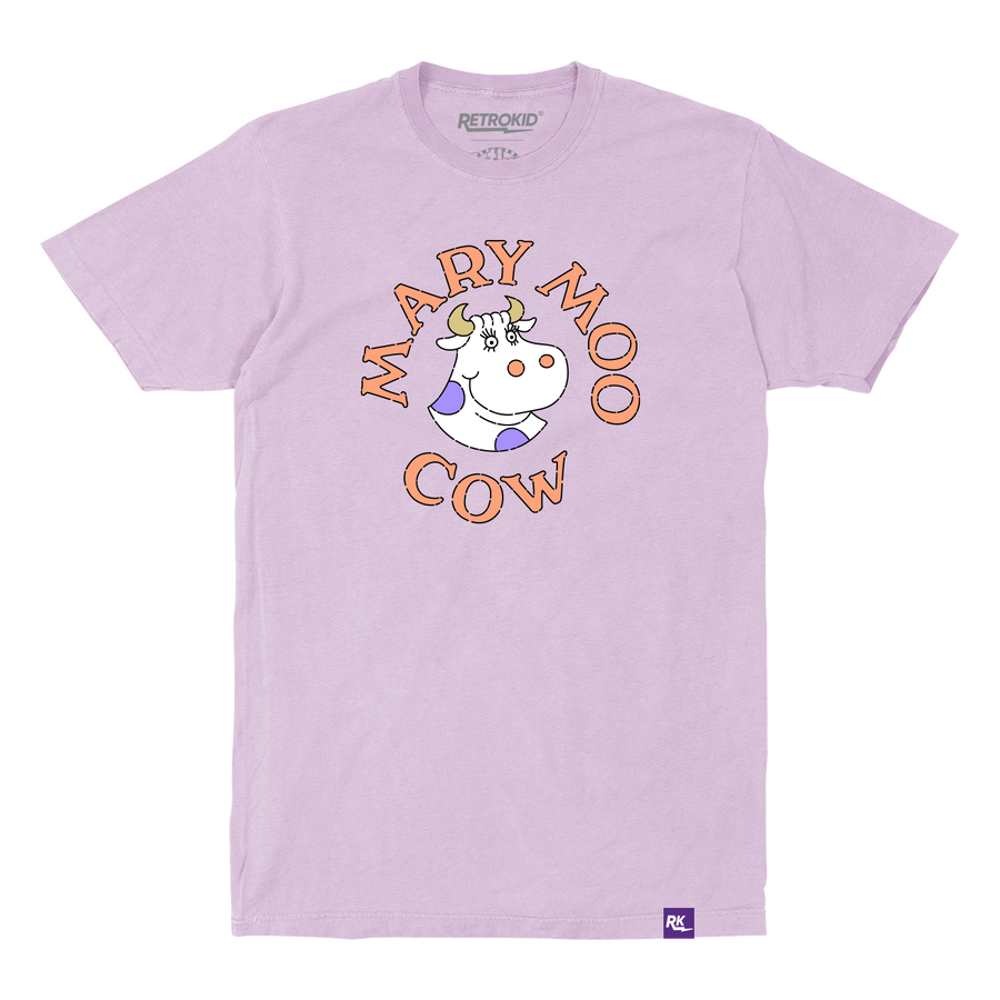 Retrokid Arthur Officially Licensed Mary Moo Cow T-Shirt Purple Orchid