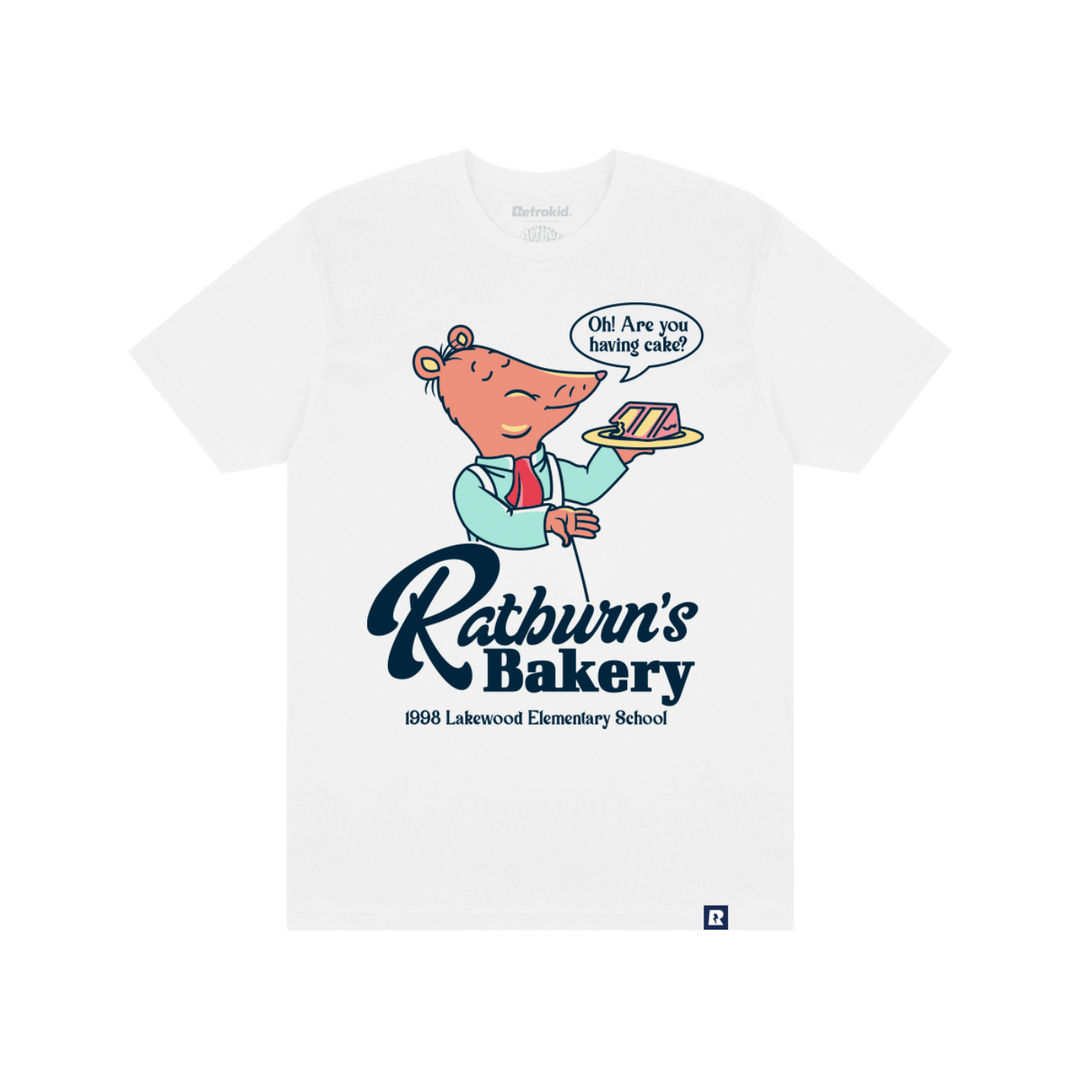 Arthur Ratburn's Bakery T-Shirt - White