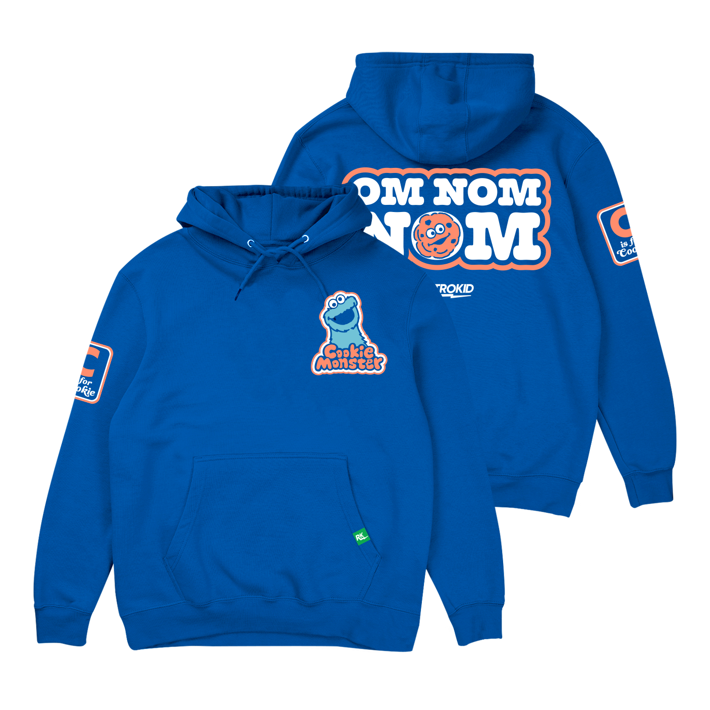 Sesame Street C is for Cookie Hoodie Royal Retrokid