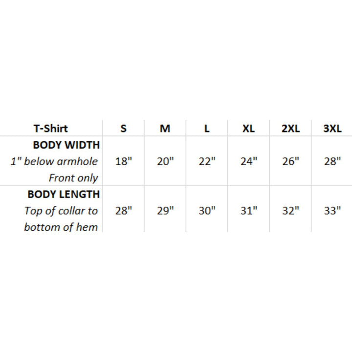 RETROKID x Big Comfy Couch Dust Bunnies Sizing Chart