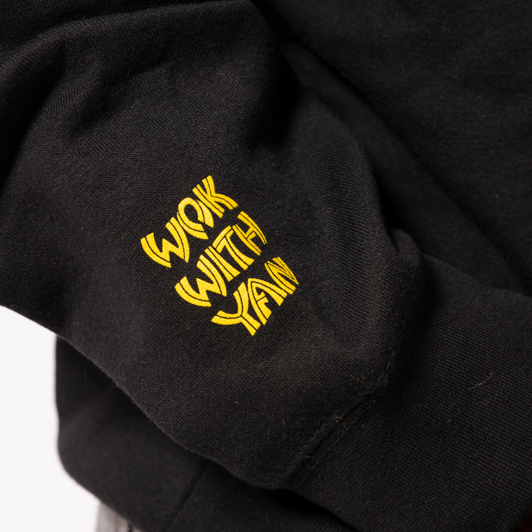 Wok With Yan Stephen Yan Good Fortune Cookie Hoodie Black Sweater