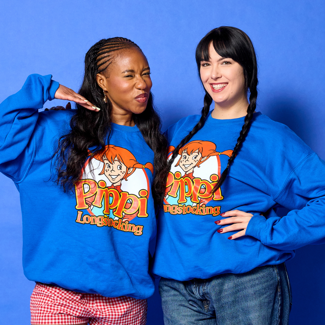 Nelvana Pippi Longstocking Crewneck - Royal Blue