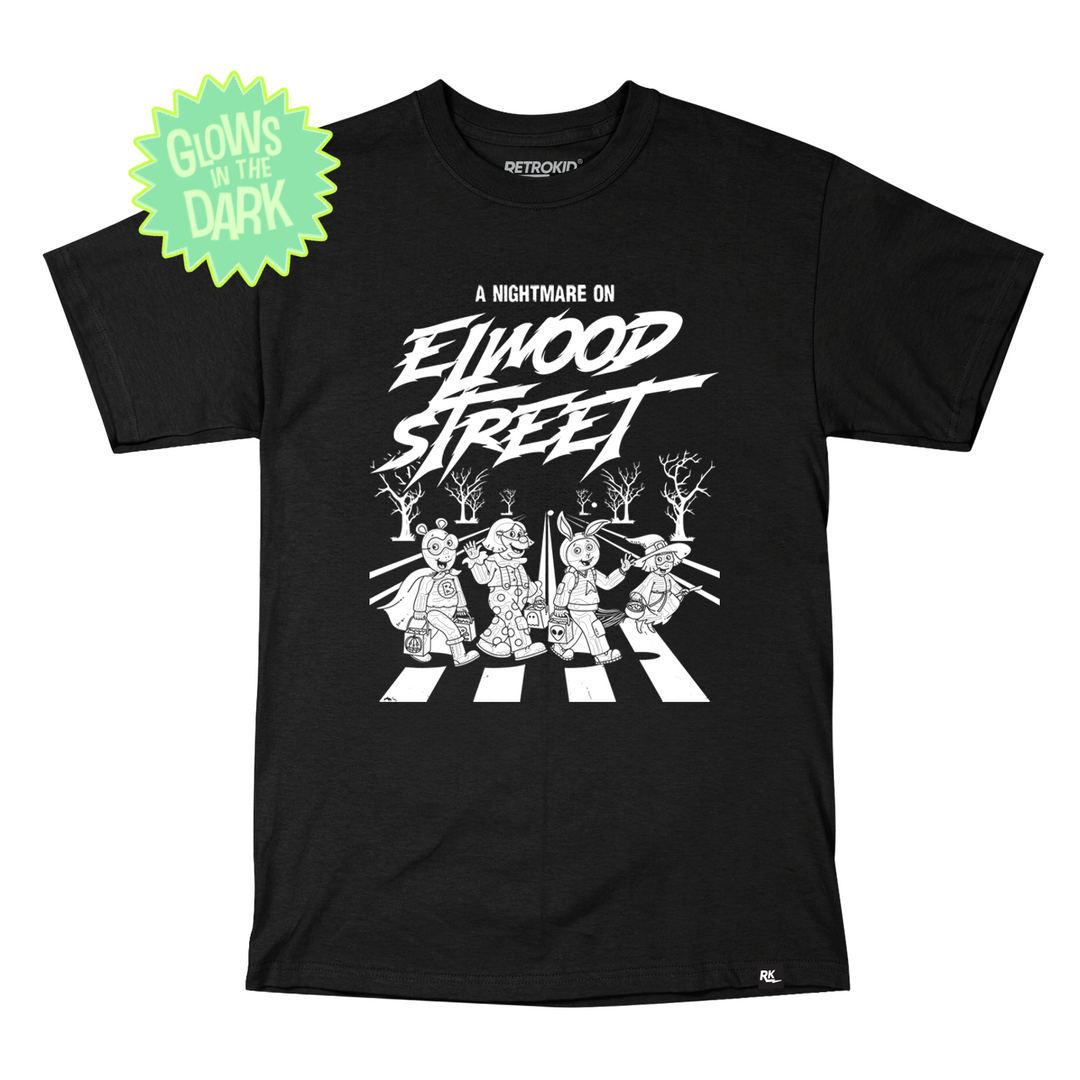 Arthur Elwood Street Glow In The Dark T-Shirt - Black