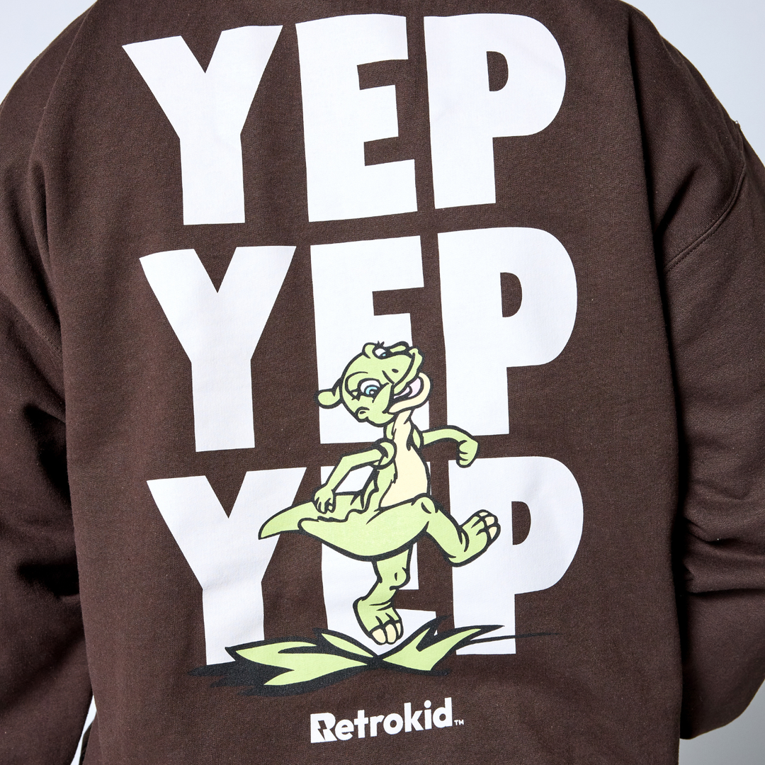 The Land Before Time Ducky Crewneck - Dark Chocolate