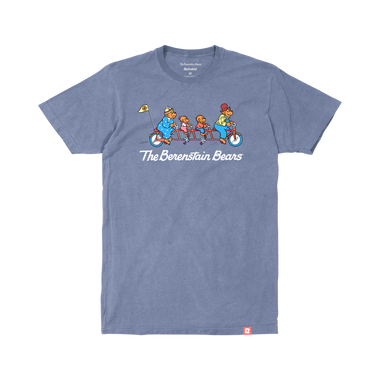 Berenstain Bears Wheely Good Time T-Shirt - Vintage Blue