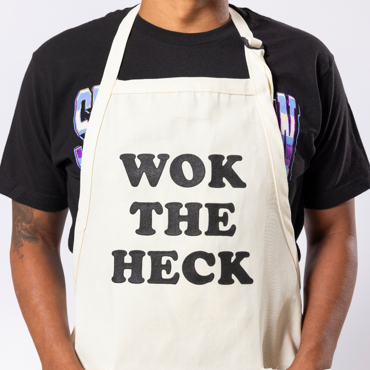 Wok With Yan Apron Wok The Heck Stephen Yan Wok Pun 