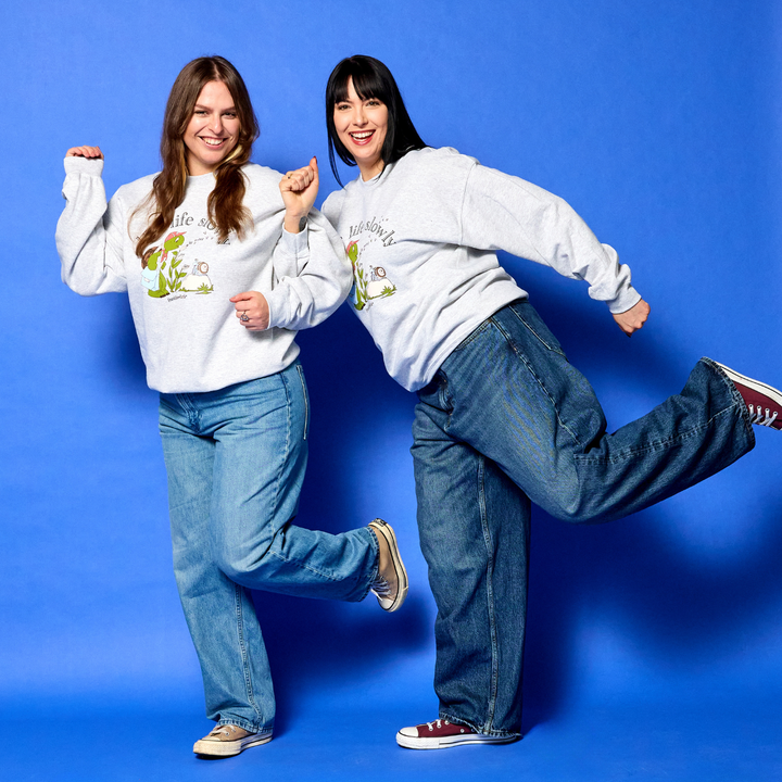 Nelvana Franklin The Turtle Crewneck - Ash Grey