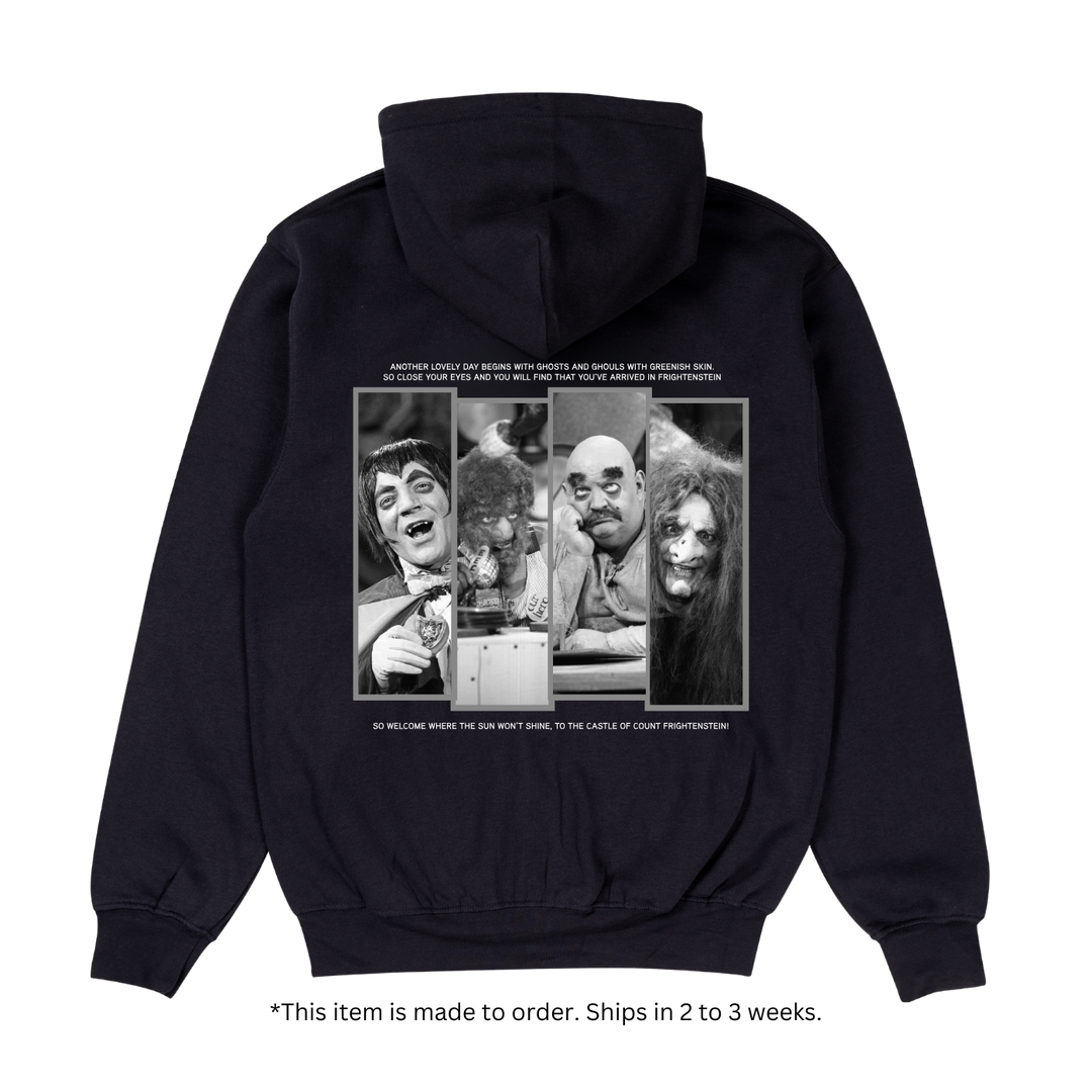 Hilarious House of Frightenstein Frankenstone Full-Zip Hoodie - Black [Made to Order]
