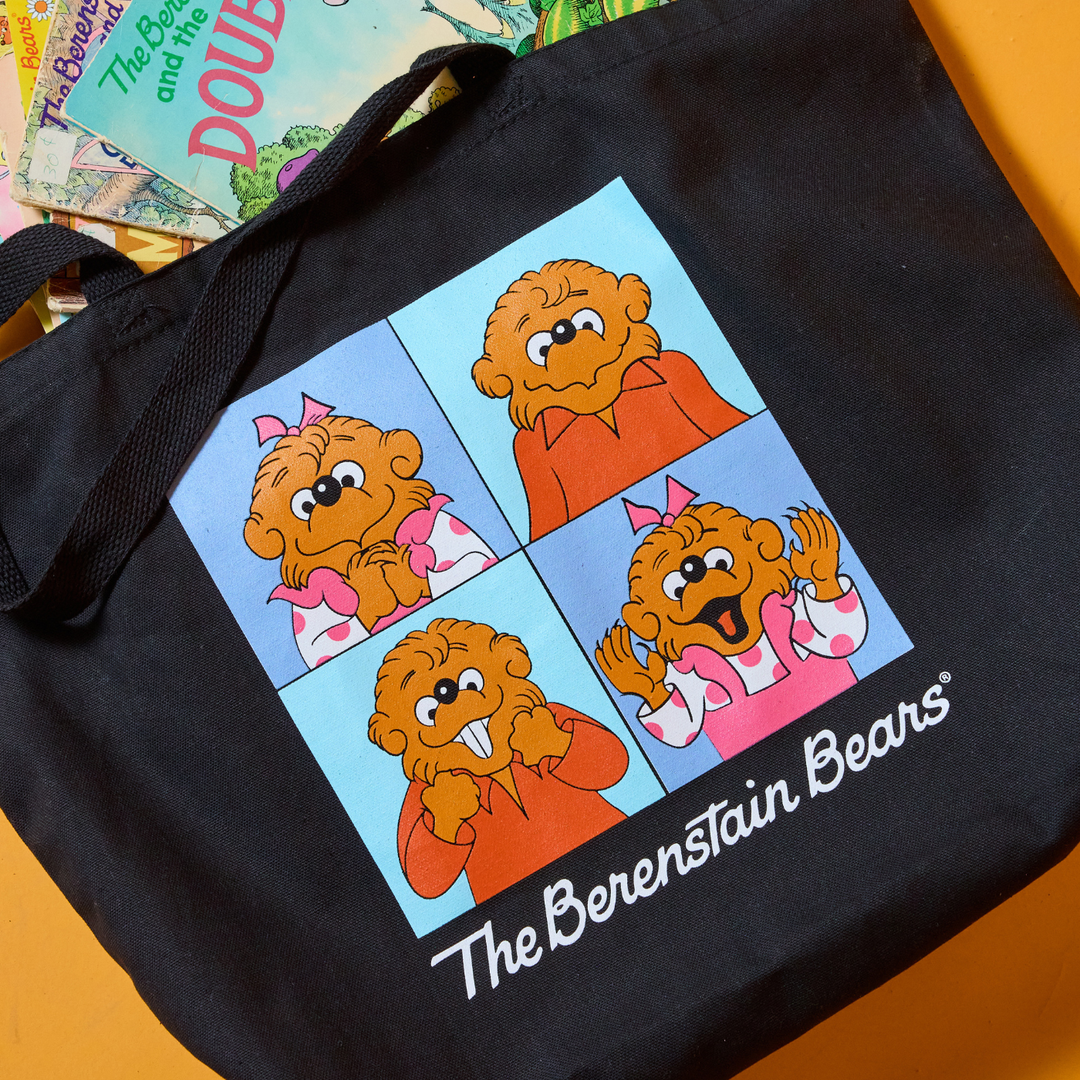 Berenstain Bears Bunch Book Bag - Black
