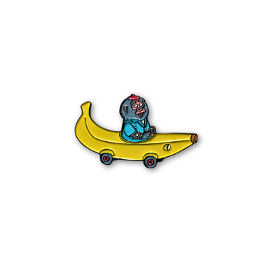Richard Scarry Banana Car Enamel Pin