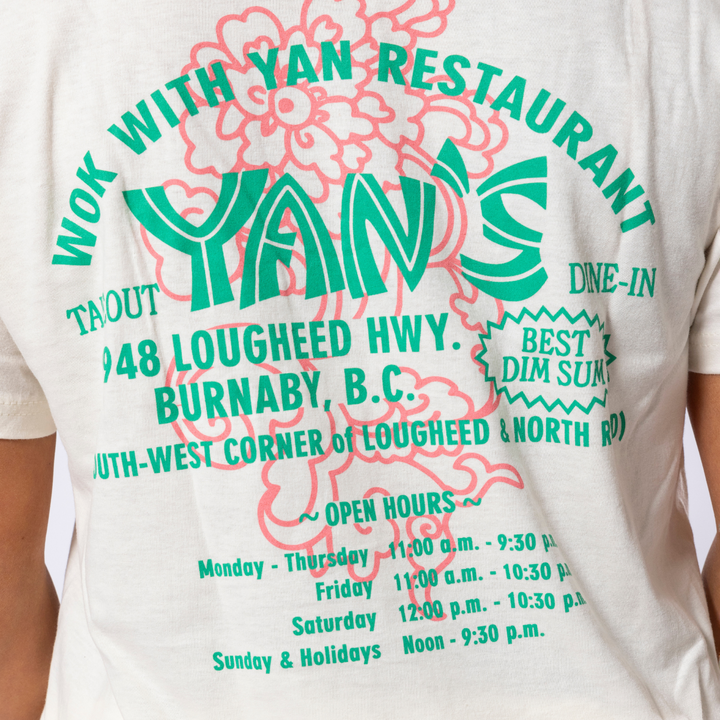 Wok With Yan Stephen Yan Wok On By Fruit Carving Swan Ivory T-Shirt