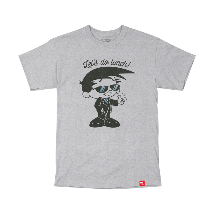 Bobby's World T-Shirt Bobby Generic Retrokid 90s Retro Howie Mandel Officially Licensed Heather Grey Let's Do Lunch Sunglasses Tux Tuxedo Snap Snapping