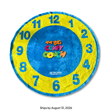 Big Comfy Couch Clock Stretch Blanket