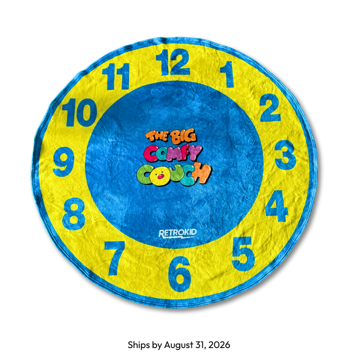 Big Comfy Couch Clock Stretch Blanket