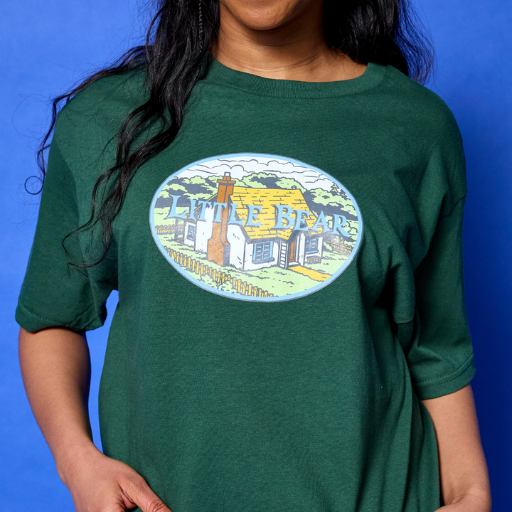 Nelvana Little Bear Logo T-Shirt - Forest Green