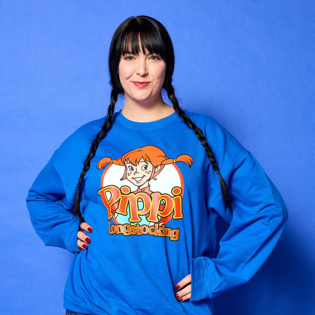 Nelvana Pippi Longstocking Crewneck - Royal Blue