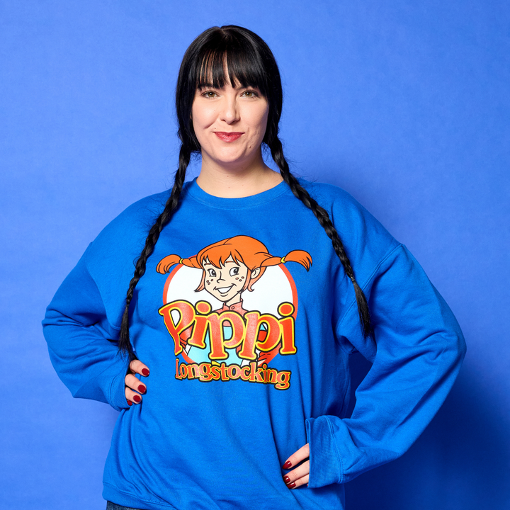 Nelvana Pippi Longstocking Crewneck - Royal Blue