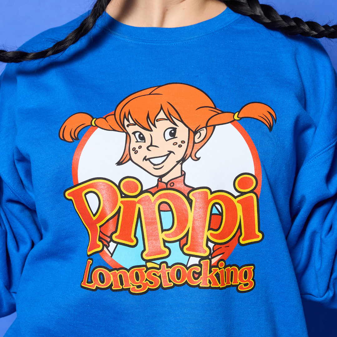 Nelvana Pippi Longstocking Crewneck - Royal Blue
