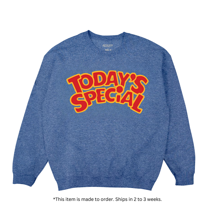 TVO Today's Special Crew Sweater - Royal Heather (Made to Order)