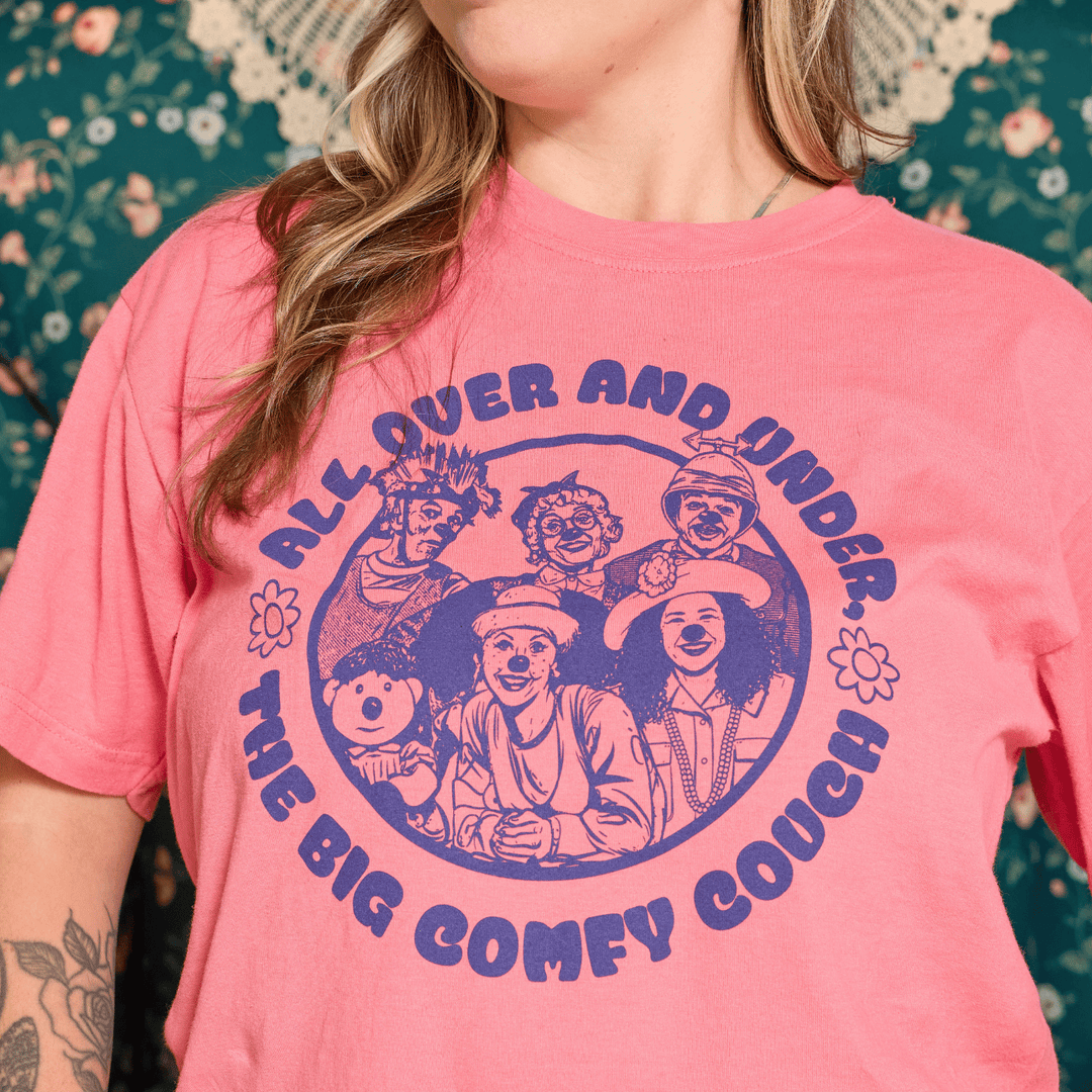 Big Comfy Couch All Over & Under T-Shirt - Watermelon