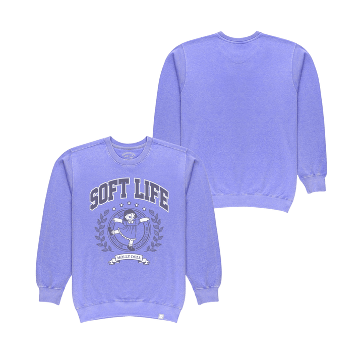 Big Comfy Couch Soft Life Crewneck - Lavender