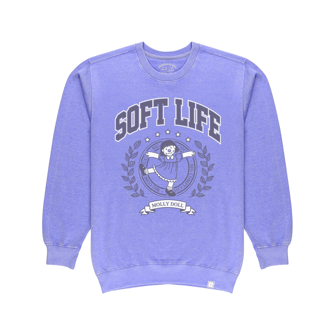 Big Comfy Couch Soft Life Crewneck - Lavender