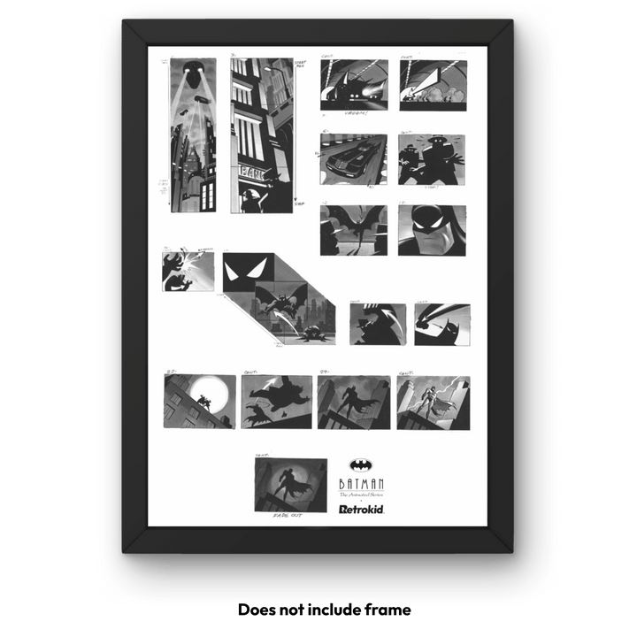 Batman The Animated Series Storyboard Print